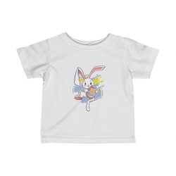 Kids T-Shirt Infant Fine Jersey Tee - Easter Rabbit Egg Bunny