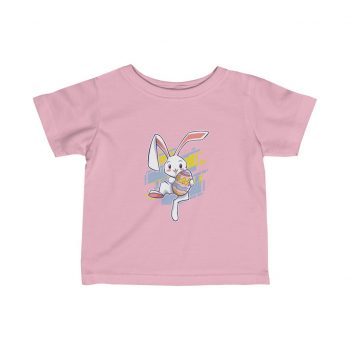 Kids T-Shirt Infant Fine Jersey Tee - Easter Rabbit Egg Bunny