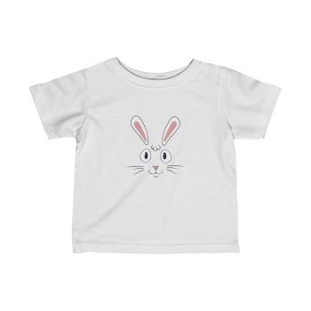 Kids T-Shirt Infant Fine Jersey Tee - Easter Rabbit Face Bunny Ears