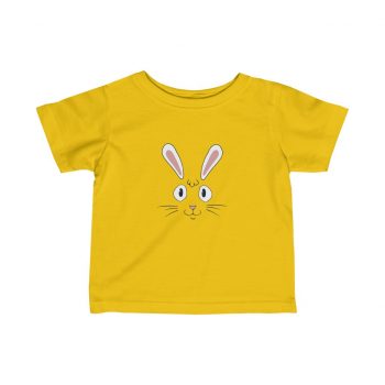 Kids T-Shirt Infant Fine Jersey Tee - Easter Rabbit Face Bunny Ears