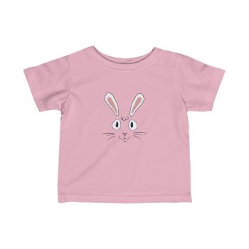 Kids T-Shirt Infant Fine Jersey Tee - Easter Rabbit Face Bunny Ears