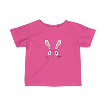 Kids T-Shirt Infant Fine Jersey Tee - Easter Rabbit Face Bunny Ears