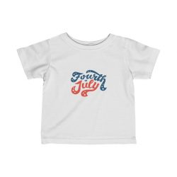 Kids T-Shirt Infant Fine Jersey Tee - Fourth of July USA 4th