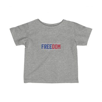 Kids T-Shirt Infant Fine Jersey Tee - Freedom USA Red White Blue