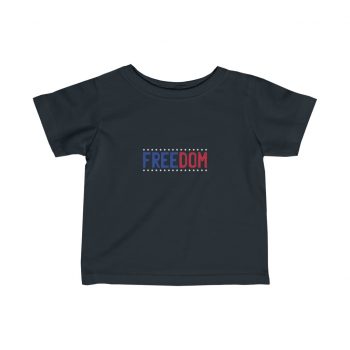 Kids T-Shirt Infant Fine Jersey Tee - Freedom USA Red White Blue