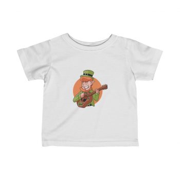 Kids T-Shirt Infant Fine Jersey Tee - Guitarist Leprechaun St Partrick's Day