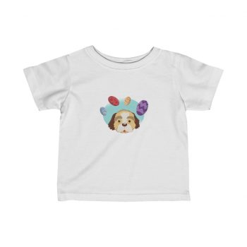 Kids T-Shirt Infant Fine Jersey Tee - Havaneser Havanese Dog Easter Eggs