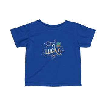 Kids T-Shirt Infant Fine Jersey Tee - It's Your Lucky Day Leprechaun Hat St. Patrick's