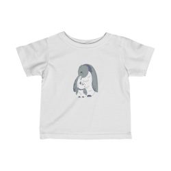 Kids T-Shirt Infant Fine Jersey Tee - Penguin Mom and Baby