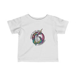 Kids T-Shirt Infant Fine Jersey Tee - Proud To Be An Americorn - American Unicorn