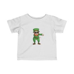 Kids T-Shirt Infant Fine Jersey Tee - St Patricks Day Leprechaun Floss Dancing