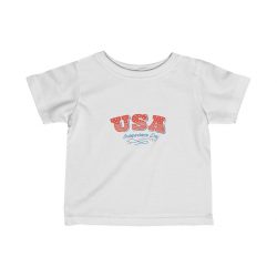 Kids T-Shirt Infant Fine Jersey Tee - USA Independence Day