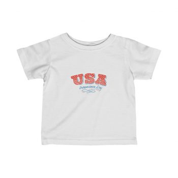 Kids T-Shirt Infant Fine Jersey Tee - USA Independence Day