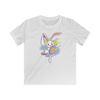 Kids T-Shirt Youth Softstyle - Easter Rabbit Egg Bunny