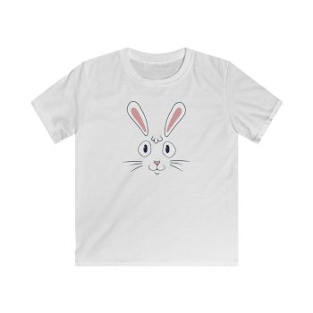 Kids T-Shirt Youth Softstyle - Easter Rabbit Face Bunny Ears