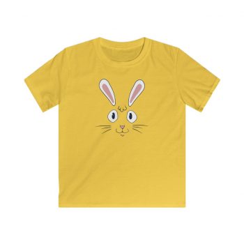 Kids T-Shirt Youth Softstyle - Easter Rabbit Face Bunny Ears