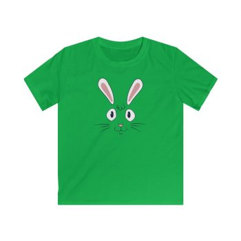 Kids T-Shirt Youth Softstyle - Easter Rabbit Face Bunny Ears