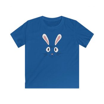 Kids T-Shirt Youth Softstyle - Easter Rabbit Face Bunny Ears