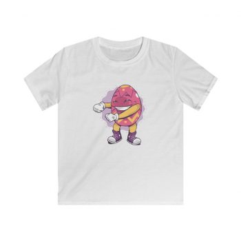 Kids T-Shirt Youth Softstyle - Flossing Dancing Easter Egg