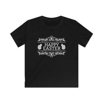 Kids T-Shirt Youth Softstyle - Happy Easter Eggs