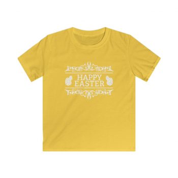 Kids T-Shirt Youth Softstyle - Happy Easter Eggs