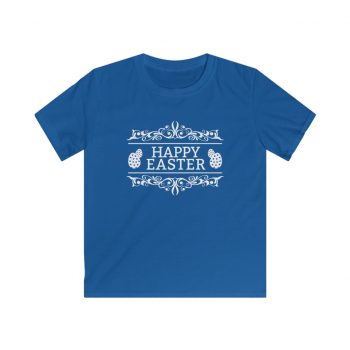 Kids T-Shirt Youth Softstyle - Happy Easter Eggs