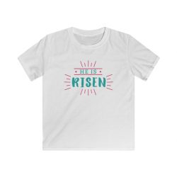 Kids T-Shirt Youth Softstyle - He Is Risen Easter