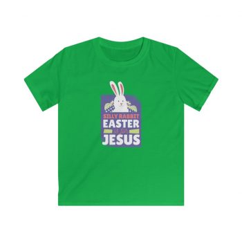 Kids T-Shirt Youth Softstyle - Silly Rabbit Easter Is For Jesus