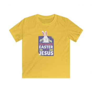 Kids T-Shirt Youth Softstyle - Silly Rabbit Easter Is For Jesus