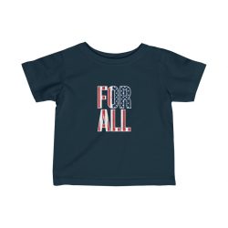 T-Shirt Infant Fine Jersey Tee - USA Flag For All America