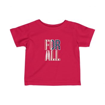 T-Shirt Infant Fine Jersey Tee - USA Flag For All America