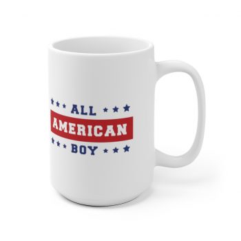 White Coffee Mug - 4th Of July All American Boy