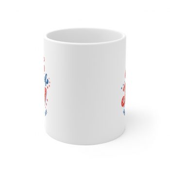 White Coffee Mug - 4th of July Independence Day