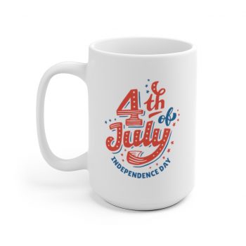 White Coffee Mug - 4th of July Independence Day