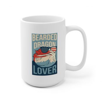 White Coffee Mug - Bearded Dragon Lover Sun Glasses