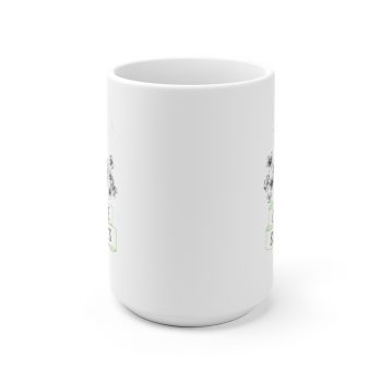 White Coffee Mug - Celebrate Happy St Patricks Day Pot of Gold Clover