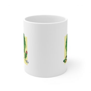 White Coffee Mug - Coronavirus Virus Monster Covid 19