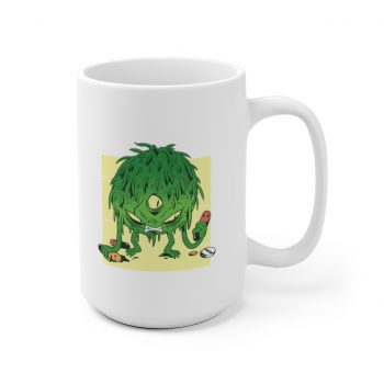 White Coffee Mug - Coronavirus Virus Monster Covid 19