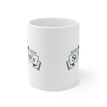 White Coffee Mug - Good Luck St Patricks Day Green Leprechaun Hat