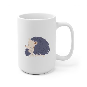 White Coffee Mug - Possum Mom and Baby