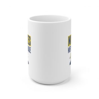 White Coffee Mug - Sad Corona Bottle Coronavirus Covid-19