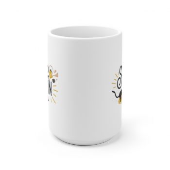 White Coffee Mug - Stay In Cat Coronavirus Covid 19