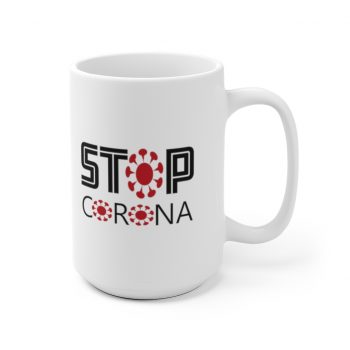 White Coffee Mug - Stop Coronavirus