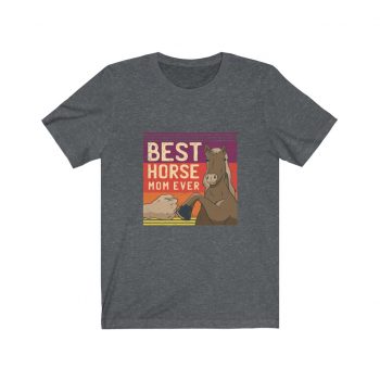 Adult Short Sleeve Tee T-Shirt Unisex - Best Horse Mom Ever