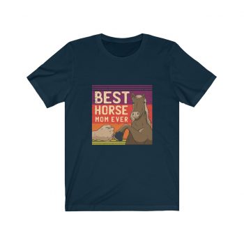 Adult Short Sleeve Tee T-Shirt Unisex - Best Horse Mom Ever