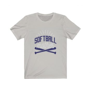 Adult Short Sleeve Tee T-Shirt Unisex - Softball Mother Baseball Bat