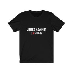 Adult Short Sleeve Tee T-Shirt Unisex - United Against Covid 19