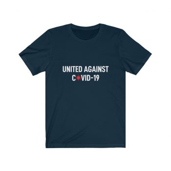 Adult Short Sleeve Tee T-Shirt Unisex - United Against Covid 19