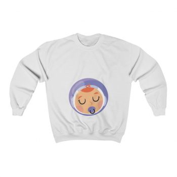 Adult Sweatshirt Unisex Heavy Blend - Baby Boy Astronaut Pregnant Pregancy