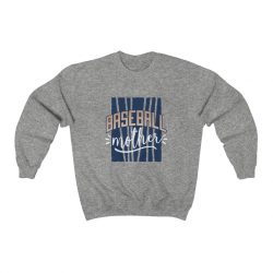 Adult Sweatshirt Unisex Heavy Blend - Baseball Mother Blue White